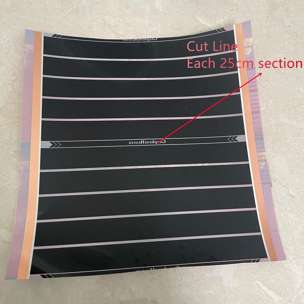 PTC Graphene Electric Heating Film Efficient and Safe Underfloor Heating System Energy Saving Heating Pads