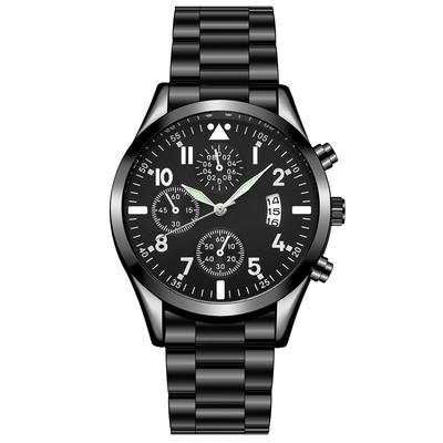 1PC Steel Belt Luminous Calendar Men's Business Fashion Watch Multifunctional Sports Watch Men's