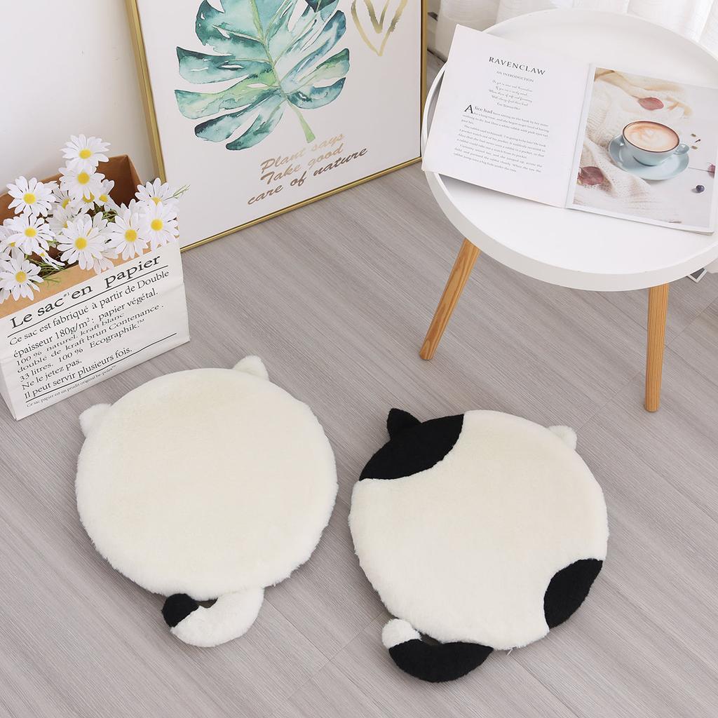 Cute Cat plush Seat Cushion Memory Foam Stuffed Chair Cushion for Kids Girl School Office Cushion
