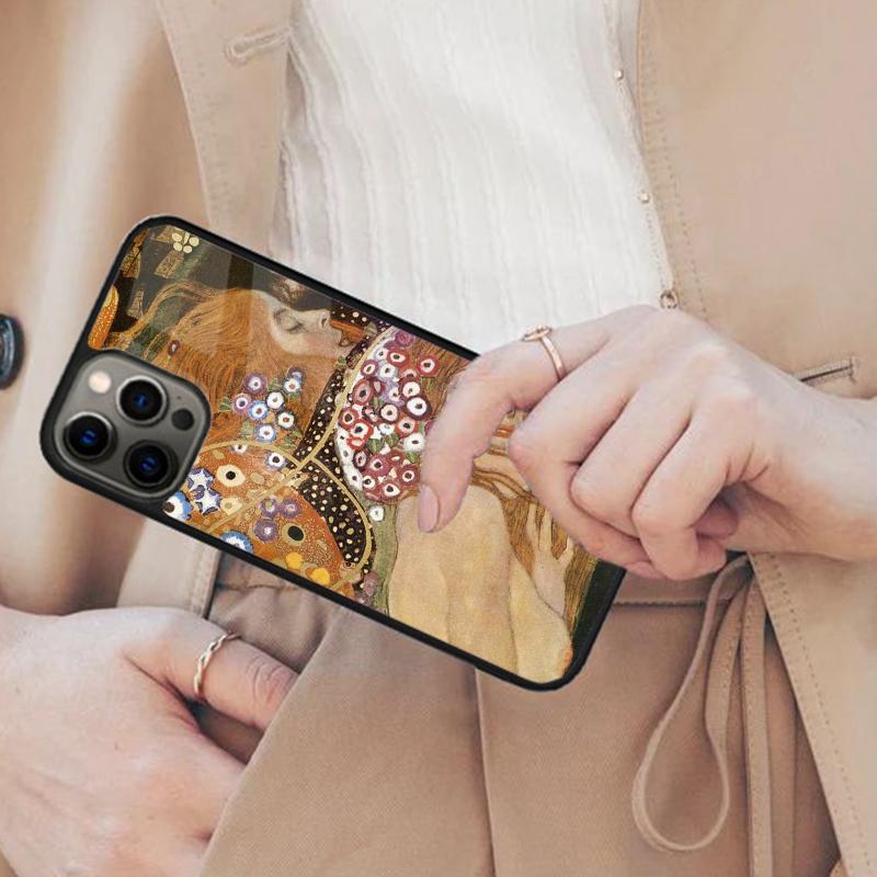 Kiss by Gustav Klimt Magnetic Phone Case For APPLE iPhone 17 Air 16 14 13 12 Pro Max 15 Plus Wireless Charge With MagSafe Cover