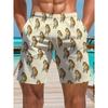 Men's Casual Shorts Outdoor Wear Fish Colorful 3D Printed Shorts Loose Casual Plus Breathable Cool Summer Versatile Shorts