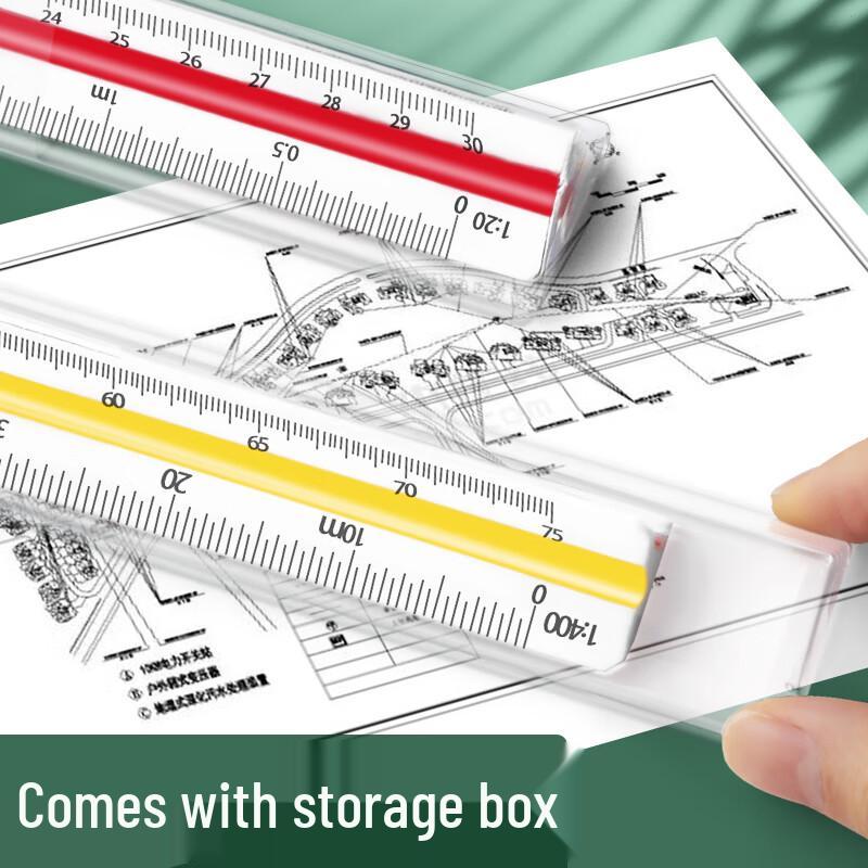 Su Li 30cm Triangular Scale Ruler