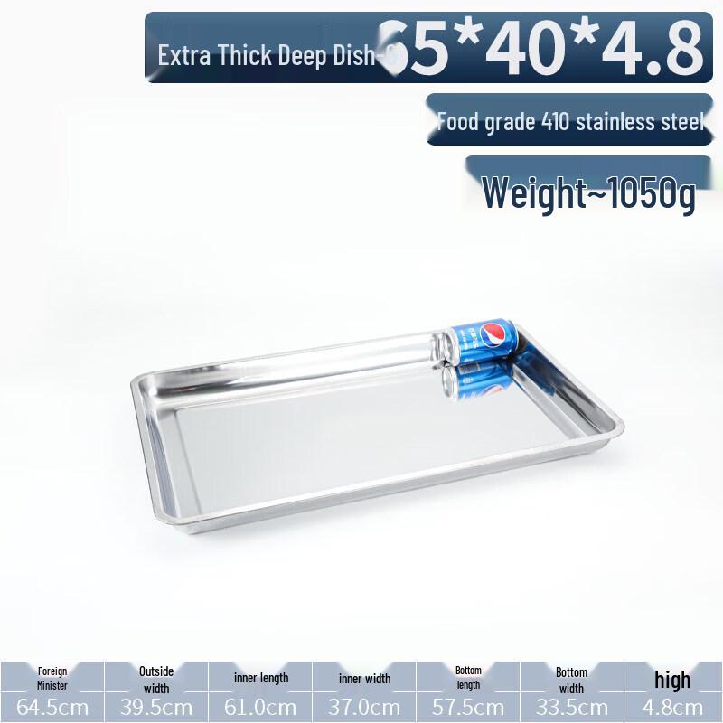 Qiwei 304 Stainless Steel Rectangular Deep Plate