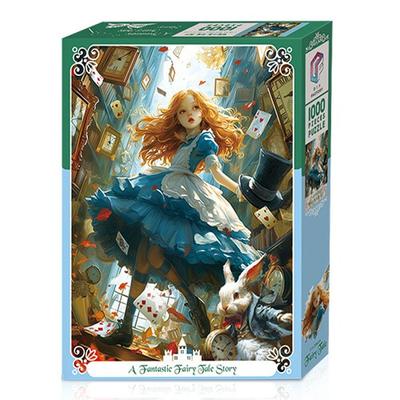 [Toy & Puzzle] Fairy Tale Jigsaw Puzzle 1000 Alice's Magic Space (T-DF10-1037), 1000 Pieces, Mixed Colors