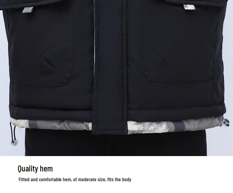 Men's Thickened Warm Jacket: Winter/Autumn Fashionable Versatile Coat