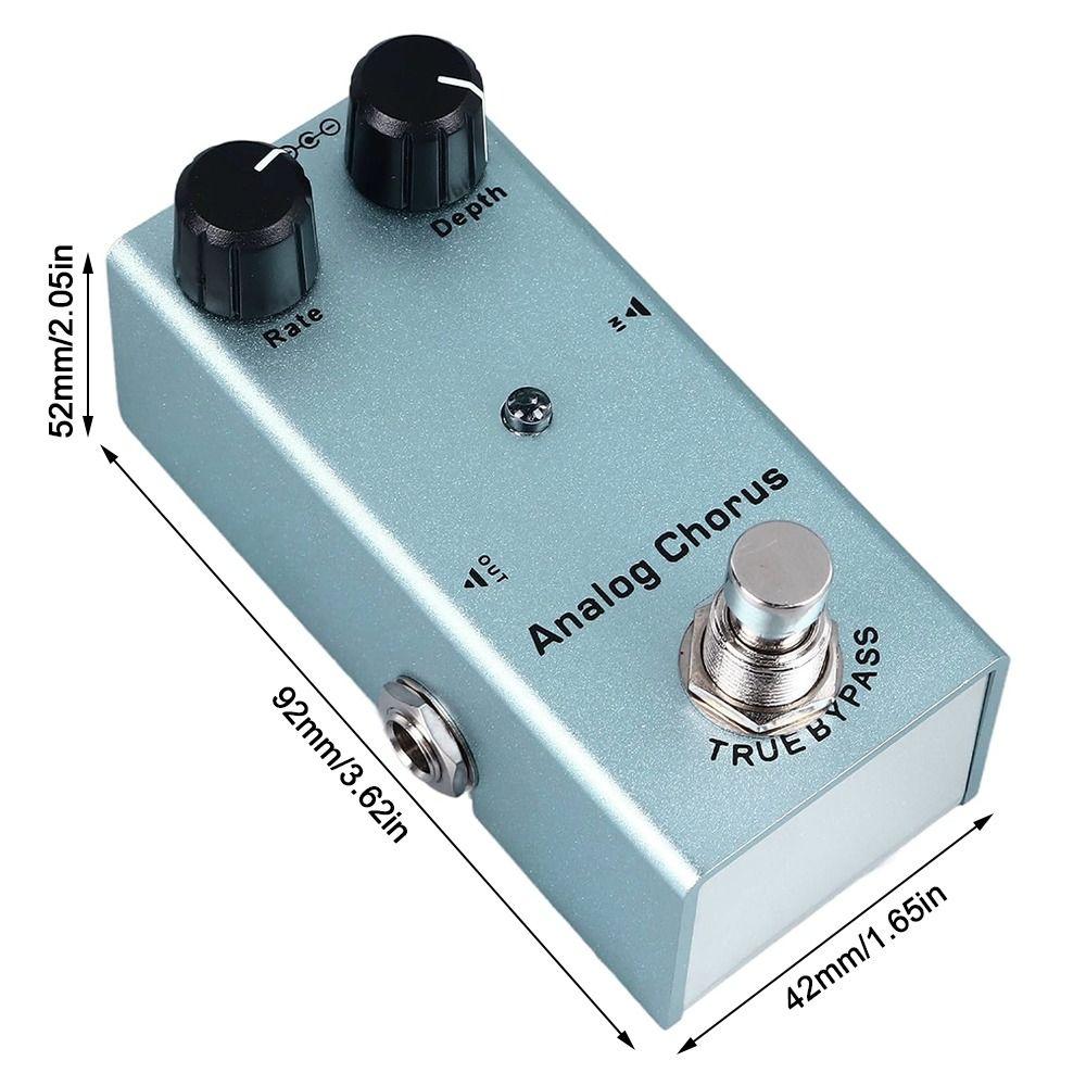 Low Noise Analog Chorus Pedal DC 9V Power Mini Effect Pedal Guitarists