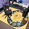 1PC Custom Name Bee Flower Artwork Theme Floor Mat Ideal for Living Room, Game Rooms, Office, Bedroom,Floor Mat Playful Design