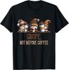 Gnope Not Before Coffee Three Gnomes Graphic Cafein Gift Unisex T-Shirt