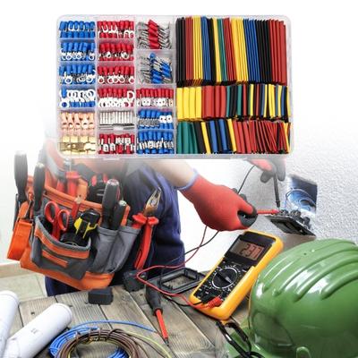 678 adet Kıvırma Aleti Seti Isı Shrink Tüpler ve Çeşitli Soğuk Pres Terminaller Elektrik Tesisat Projeleri İçin