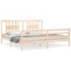 VidaXL Cadre de lit avec tête de lit 200x200 cm bois massif 3194591