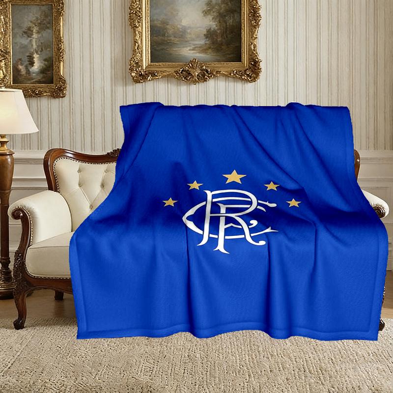 [Rangers FC Blanket] Soft Throw Blanket for Bed Sofa, Holiday Gift Blanket for Women Men Family Friend