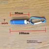 395nm UV Currency Detector Flashlight - Portable Keychain LED Blacklight Torch for Money Checking (Multi-Color)