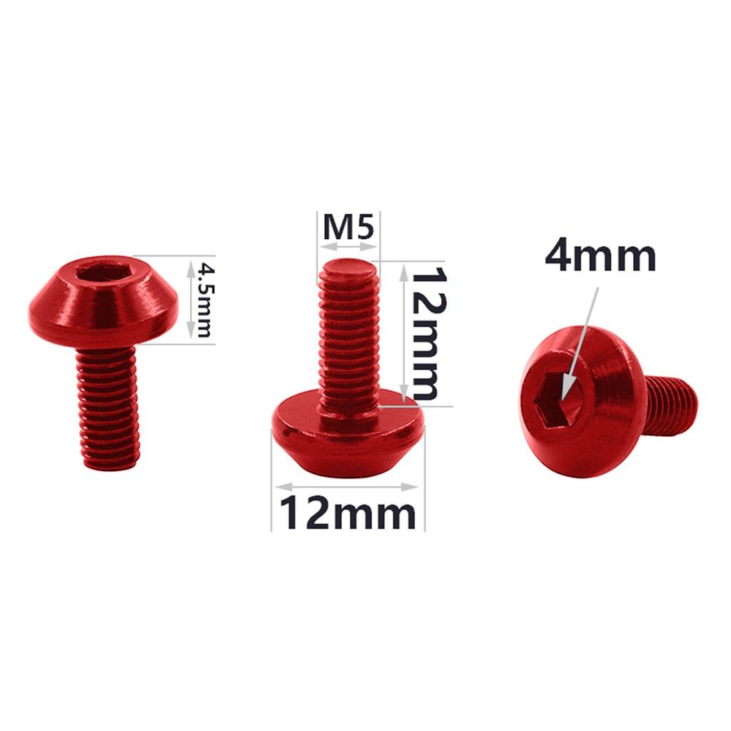 Set of 4 Bike Water Bottle Holder Screws for Bicycle Mounting