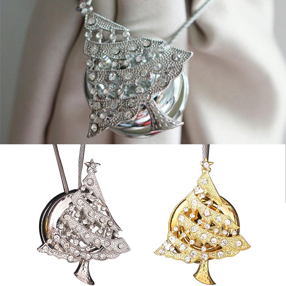 Style 1 Hotop 2 Paires de Embrasses /à Rideaux Cravate en Rideau Rhinestone