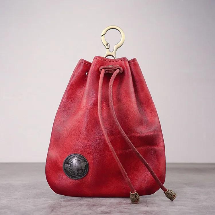 Artificial Leather Dice Bag Vintage Waist Bag Japanese Style Drawstring Pouch For D&D MTG RPG Table Games Gift Ideas Coin Purse