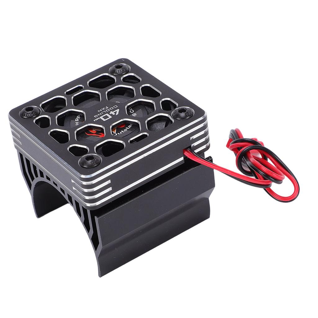 RC Cooling Fan Aluminum Alloy 40mm Motor Fan with Heatsink Metal Cover for 1 8 1 10 RC Car 540 550 F540 3650 3660 Motor