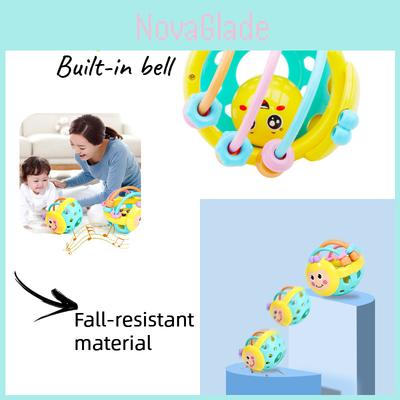 Colorful Baby Bee Soft Gel Bed Bell Rattle Toy Hand Grasping Ball Toy Children's Puzzle Toy