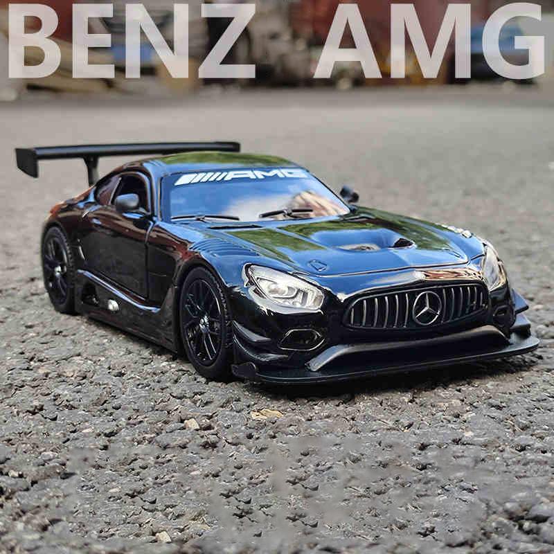 

Motornax 1:24 Mercedes-Benz AMG GT3 Alloy Car Diecasts & Toy Vehicles Car Model Miniature Scale Model Car Toys For Children чорний