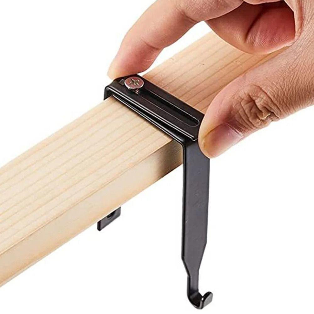 4Pcs Black Adjustable Cubicle Hook Flexible Door Storage Hooks Partition Hanger  Umbrellas