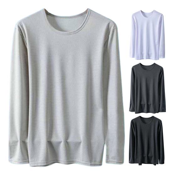 T-shirt da Uomo a Maniche Lunghe in Rete Traspirante Rinfrescante Vestibilità Larga Estiva T-shirt Protezione Solare per Sport Vacanza Strada