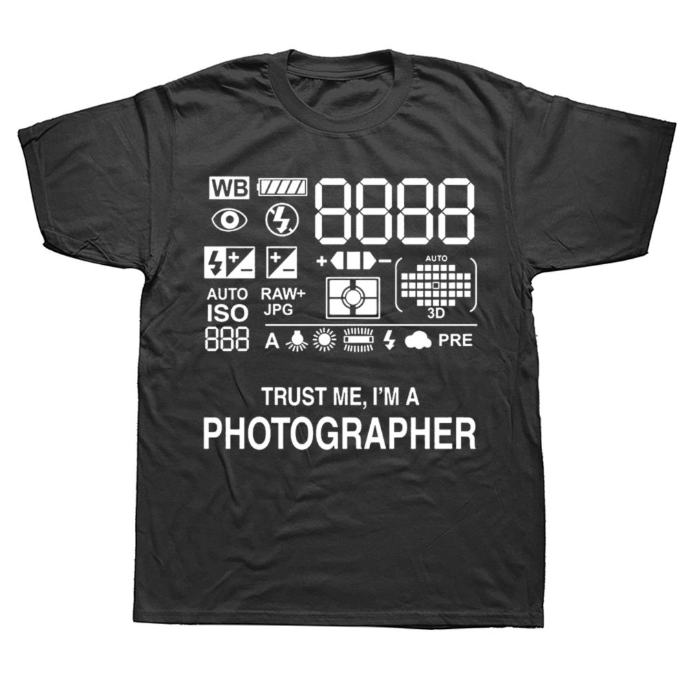 

Funny Photographer Camera T Shirt Photography Summer Graphic Cotton Streetwear Short Sleeve Birthday Gifts T-shirt Mens Cloth... S разноцветный