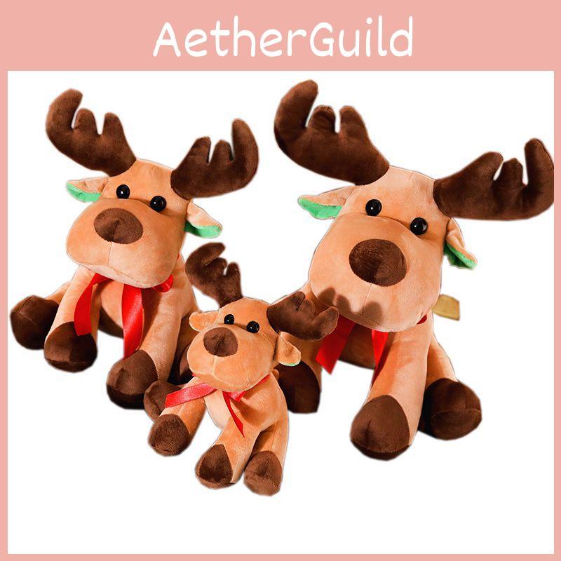 Adorable Christmas Elk Plush Toy Soft And Cuddly Deer Plushie Doll For Festive Decor