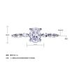 Women'S Ring Zircon Ring Women'S Four-Claw Ring Holder High-Grade Light Luxury Zircon Ring Bridal Wedding Ring