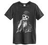 T-shirt Amplificata Kurt Cobain Nirvana Grigio Carbone Nuovo Fotografo