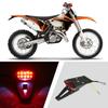 Rear Fender Mount  LED Tail Light Brake Lamp Turn Signals License Plate Stop Light for Custom