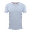 T-shirt da uomo a maniche corte con scollo rotondo in seta ghiacciata, Top da uomo per sport e tempo libero per la corsa, Abbigliamento da uomo a maniche corte ad asciugatura rapida per il fitness