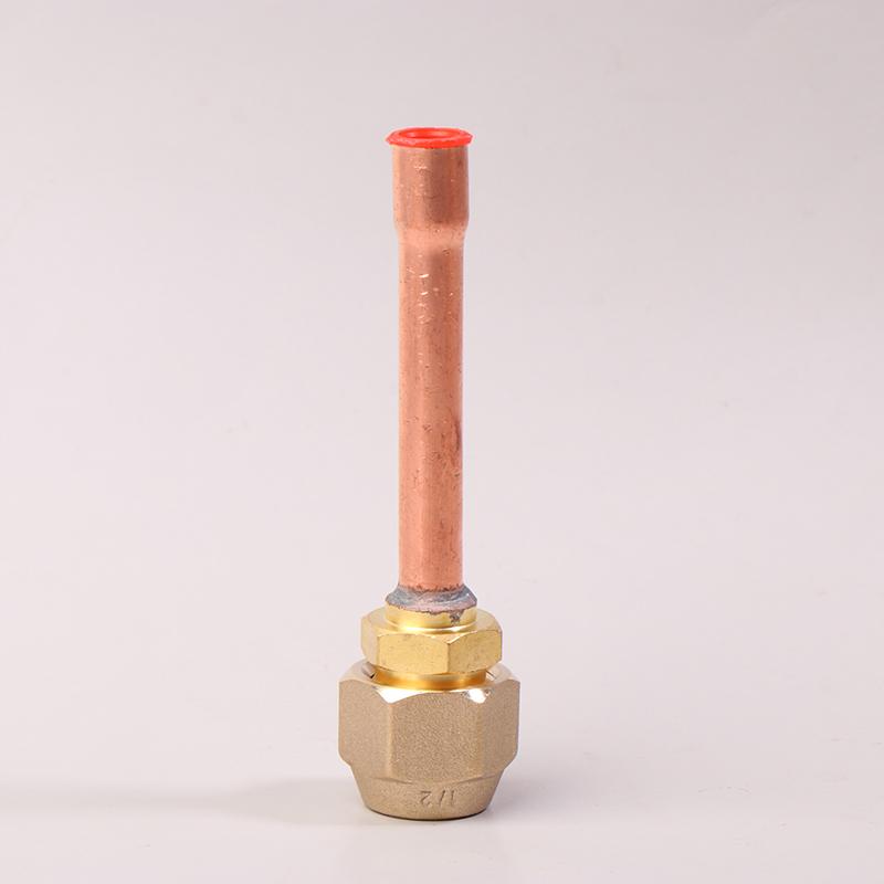1 stk Klimaanlegg Kobberrør Med Smidd Messing Sae 1/4 3/8 5/8 1/2 3/4 Gjenget Koblingsfittingsadapter -20 Til 120℃