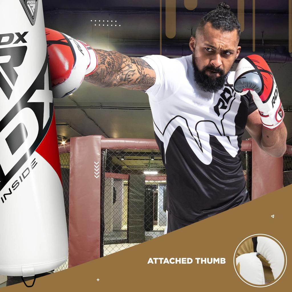 RDX Boxing Gloves for Training Muay Thai Mayanhide Leather Mitts Fighting Kickboxing Sparring EGO Gloves Punch Bag Focus Pad Thai Pad Grappling Dummy