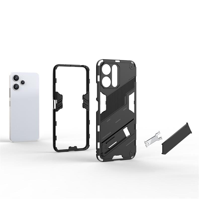 Per Xiaomi Redmi 12 Custodia Cover Xiaomi Redmi 12 Capas Paraurti Telefono Supporto Posteriore Kickstand Cover Resistente agli Urti Xiaomi Redmi 12 Fundas