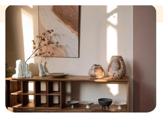 Vaso in Ceramica Wabi-Sabi a Forma di Capsula di Loto per Fiori Secchi - Decorazione Zen per Tavola da Pranzo