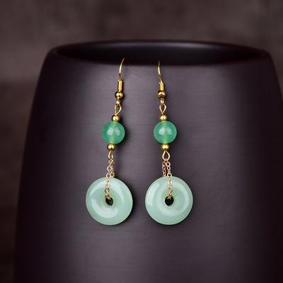 Mode Tropfen Ohrringe für Frauen Natürliche Perlen Stein Baumeln Lange Dame Ohrringe Schmuck