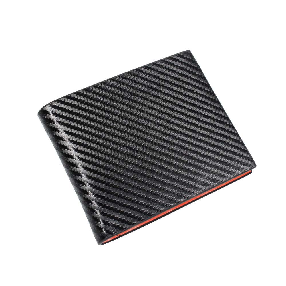 Capacity Ticket Holder Bank Card Carbon Fiber Wallets Men's Wallet Coin Purse ID Credit Card Holder