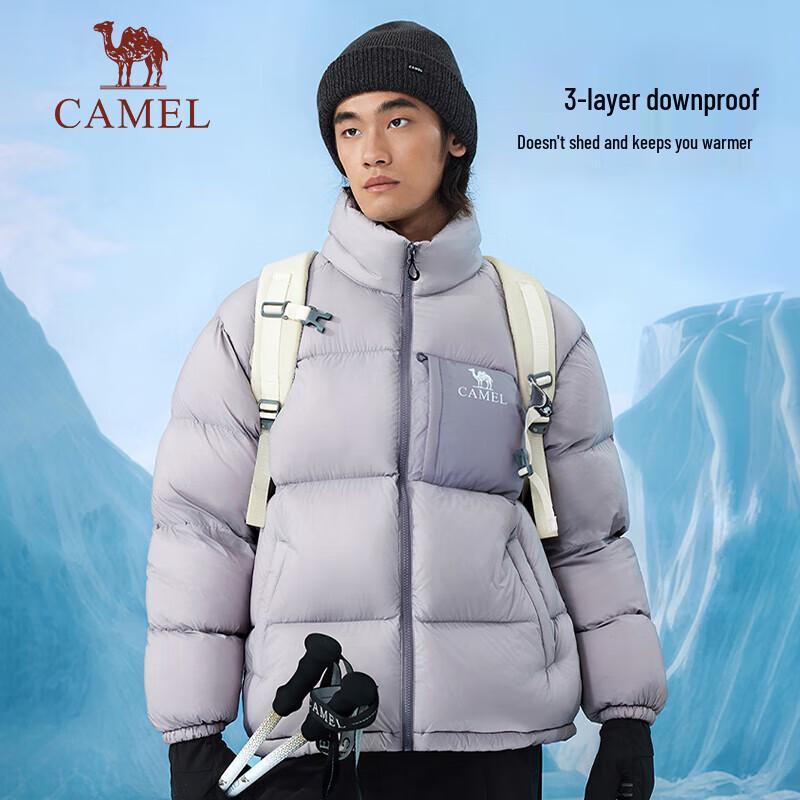 CAMEL Unisex Winter Water-Repellent Puffer Down Jacket 2XL