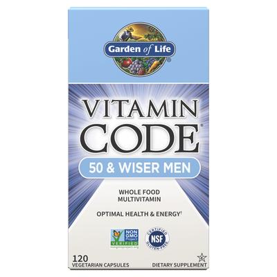 Garden of Life Vitamin Code 50 & Weiser Men Vegetarische Kapseln, 120 Tabletten, 1 Stück