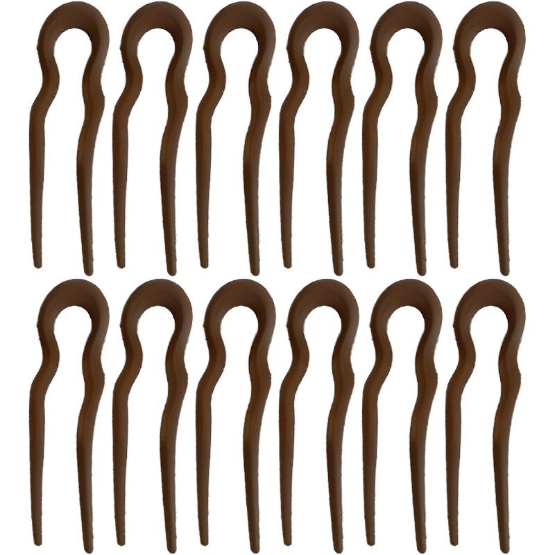 New Simple Matte Wave U-shaped Solid Color Hairpin Women Versatile Elegant Pan Hair Clip for Girl Hair Accessories