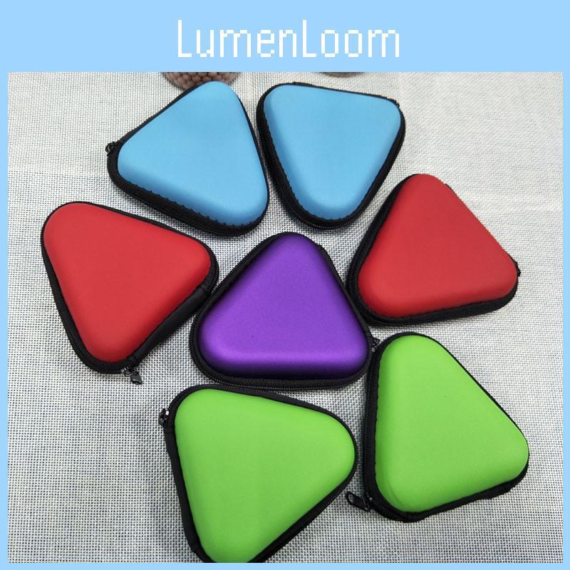 Strapazierfähiges Eva-Leder Dreieck Finger Spielzeugbox Geschenkbeutel Geschenkbox Stoßfestes Etui