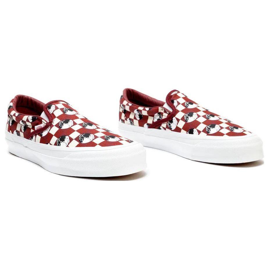 Vans Unisex OG Classic Slip-On LX Year Of The Rabbit Red White VN0A32QNRED
