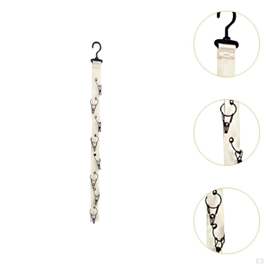 Doll Organizer with Clips And Storage Strap, Hanging Holder for Office Or Home Wall