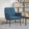 Day and Night - Day and Night Blue Velvet Armchair 62x79x79 Cm