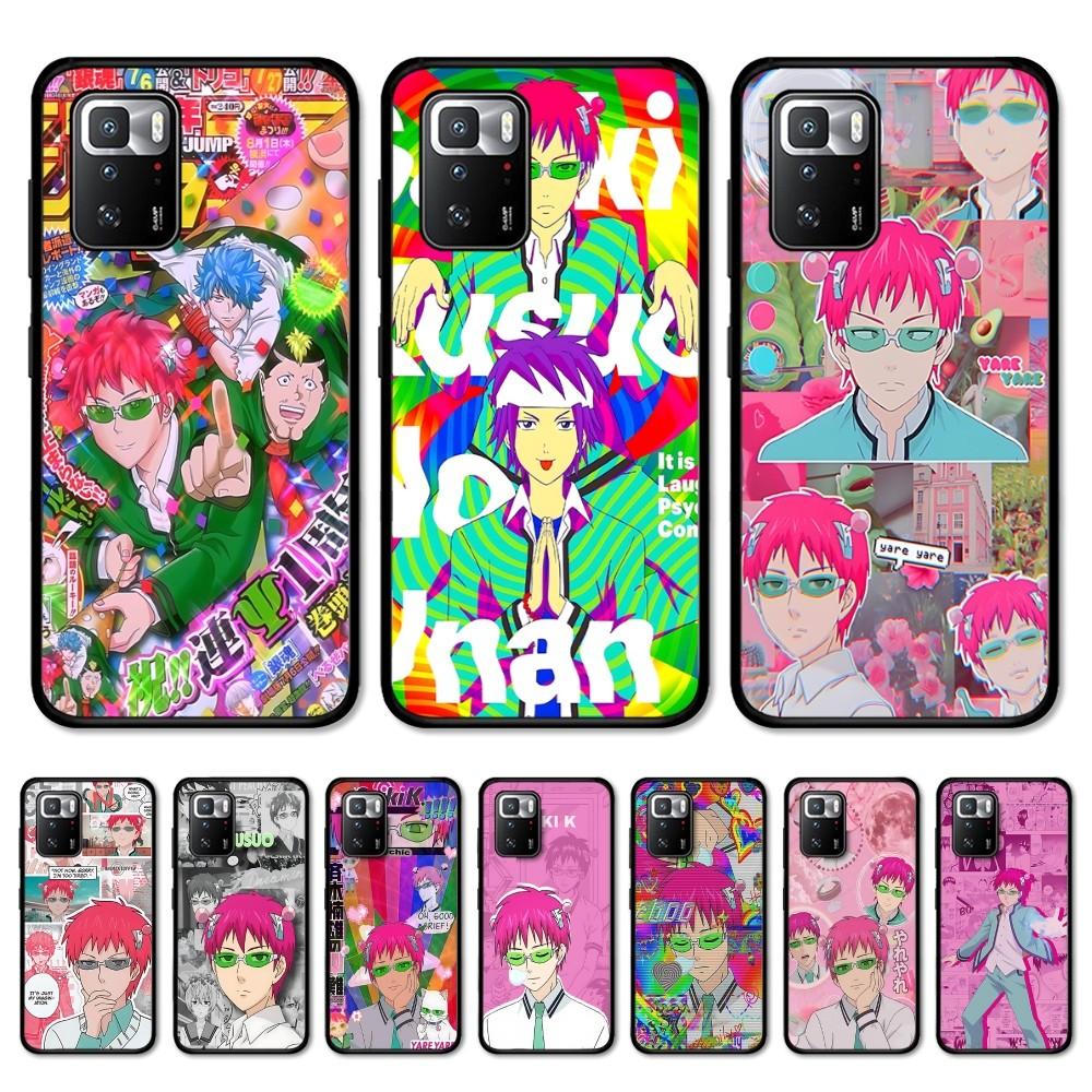 Saiki Kusuo No Psi Nan Phone Case For Redmi Note 4 X 5 A 6 7 8 T 9 9S 10 11 11S 11Epro Poco M3 Pro