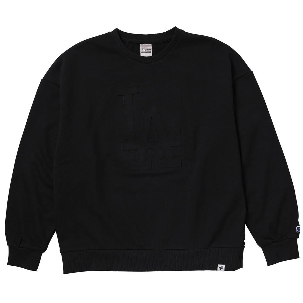 Fanatics MLB EMBOSS Logo Crew Los Angeles Dodgers ML0525FW01 Black (BLK_LD)