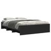 VidaXL Black Bed Frames 120x190 Cm Engineered Wood, Bedroom Furniture, Double Bed, Slatted Base, Bed, Bed Frame 3295696