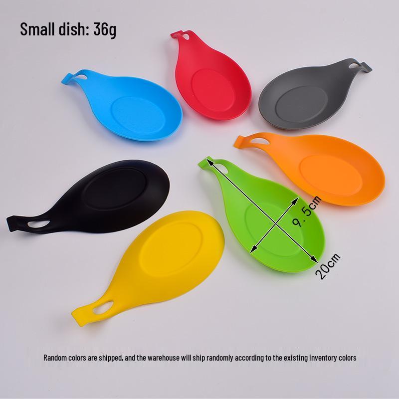 

Thickened Silicone Spoon Rest: High-Temperature Resistant Cooking Utensil Holder and Seasoning Dish. Blue