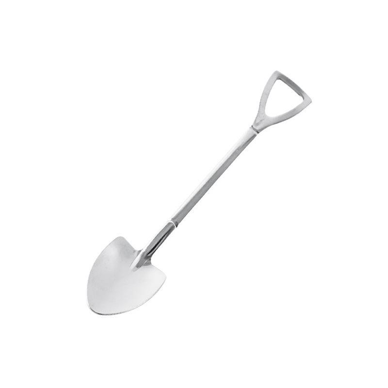 Cute Creative Stainless Steel Shovel Dessert Spoon - Thickened Design for Ice Cream & Watermelon