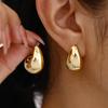 Teardrop Bean Earrings: Minimalist and Stylish European/American Studs
