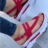 Women 'S Shoes  Summer Fashion Open Toe Platform Wedges Female Casual Shoes Buckle Strap Ladies Solid Color Outdoor Sandals